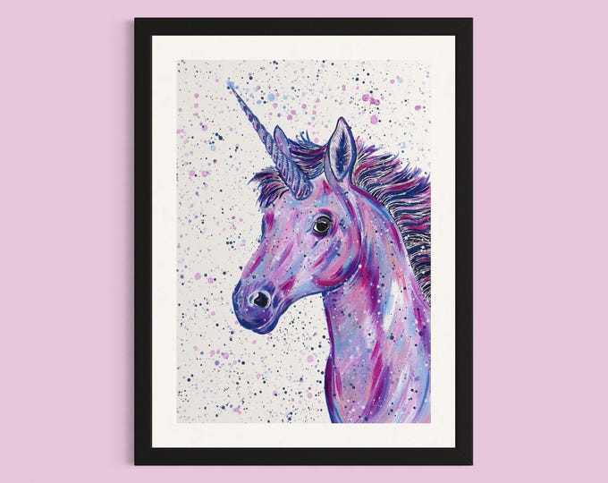 Unicorn Art Print ‘Edie’