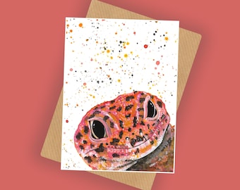 Leopard Gecko ‘Leo’ Greeting Card