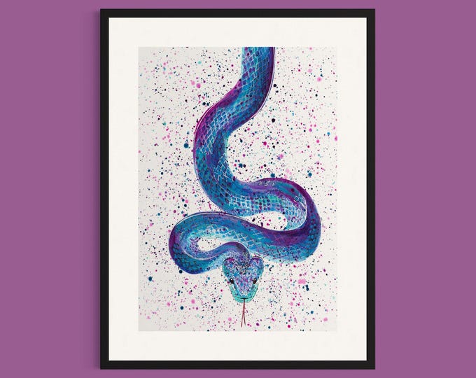Snake Art Print ‘Dora’