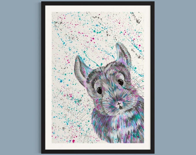 Chinchilla Art Print ‘Maisie’