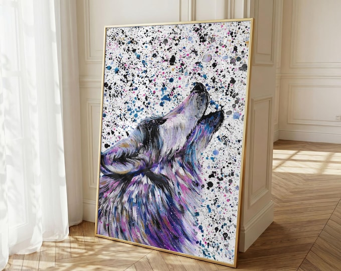 Wolf Art Print ‘Mika’