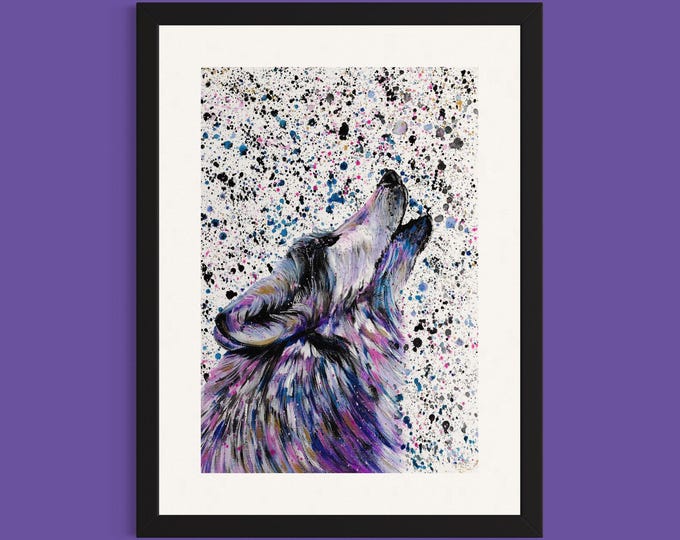 Wolf Art Print ‘Mika’
