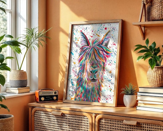 Llama Art Print ‘Hamilton’