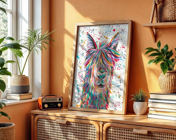 Llama Art Print ‘Hamilton’