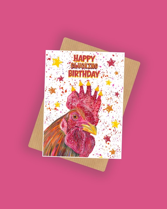 Chicken Birthday Card
