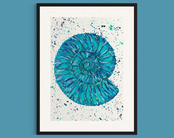 Ammonite Art Print