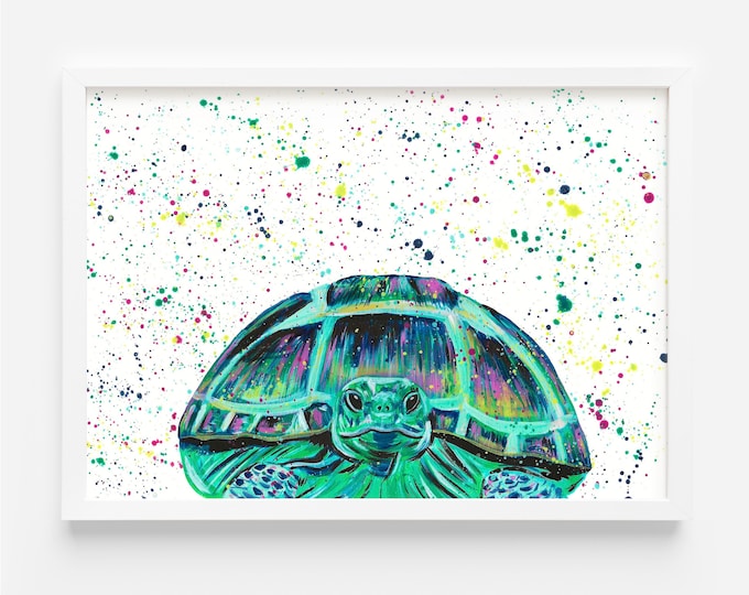Tortoise Original Acrylic Painting ‘Freddie’