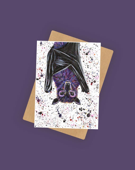 Hanging Bat Card