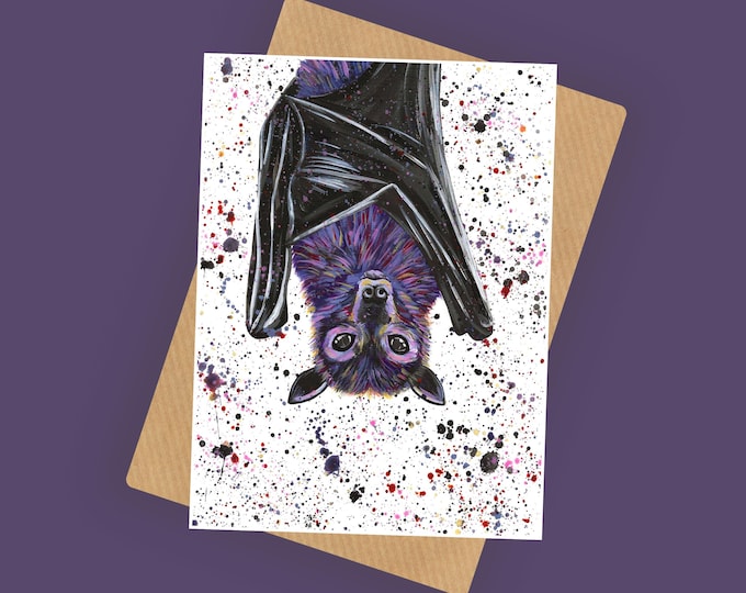 Hanging Bat Card