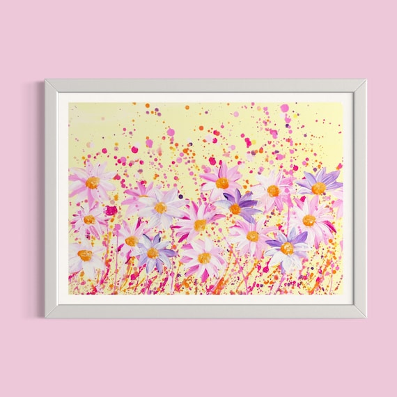Wildflowers Art Print ‘Pastel Joy’