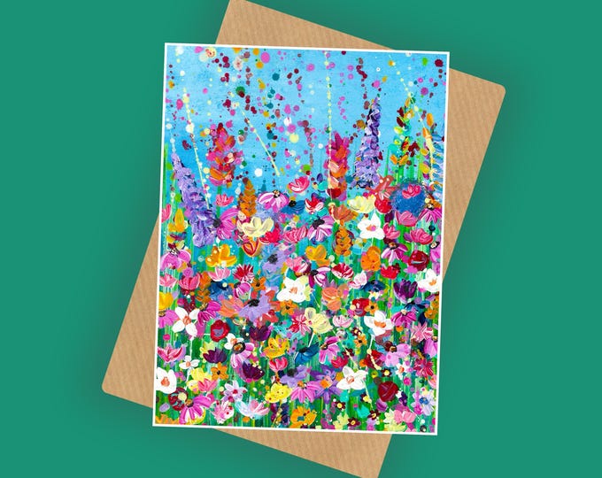 Wildflower Field Card