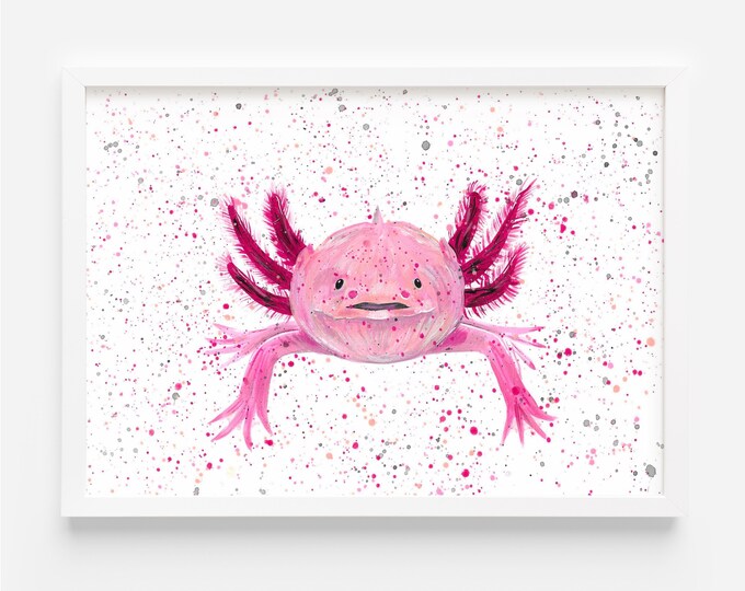 Axolotl Original Painting ‘Penny’