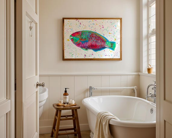 Parrot Fish Art Print