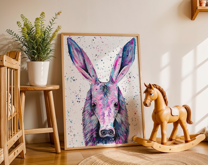 Aardvark Art Print ‘Olivia’