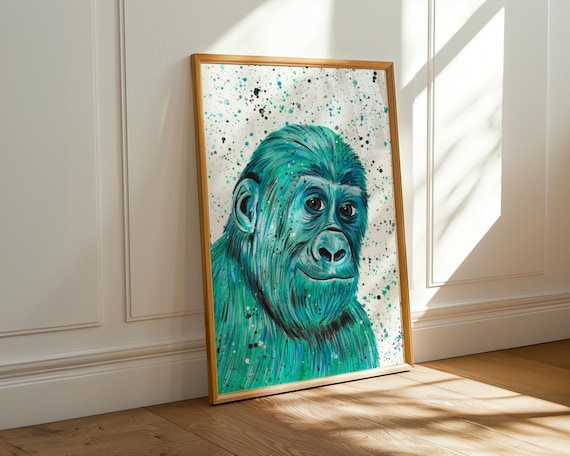 Gorilla Art Print ‘Kevin’