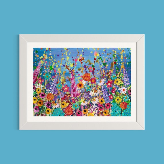 Wildflowers Art Print  ‘Floral Eruption’