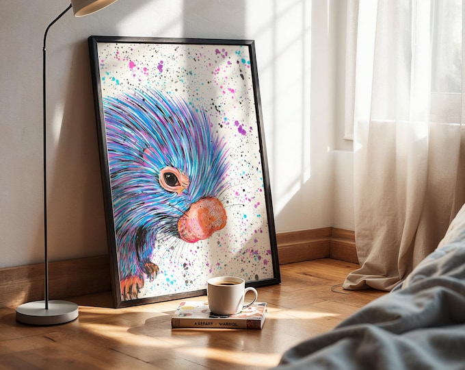 Porcupine Art Print ‘Perry’
