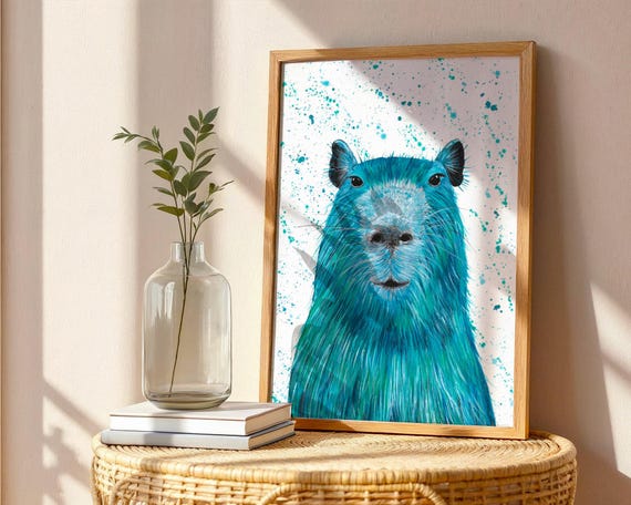 Capybara Art Print ‘Clive’