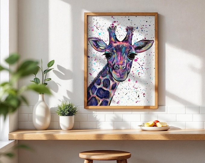 Giraffe Art Print ‘Heidi’