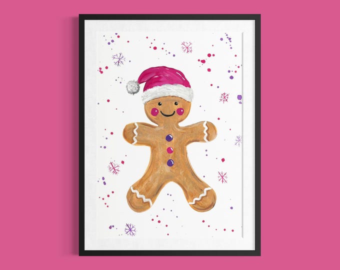 Gingerbread Man Art Print