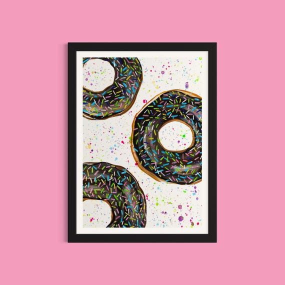 Sprinkle Doughnuts Art Print