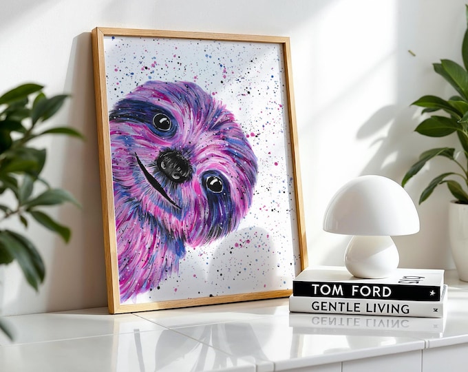 Sloth Art Print ‘Nancy’