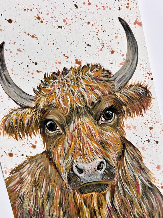 Highland Cow Original Painting