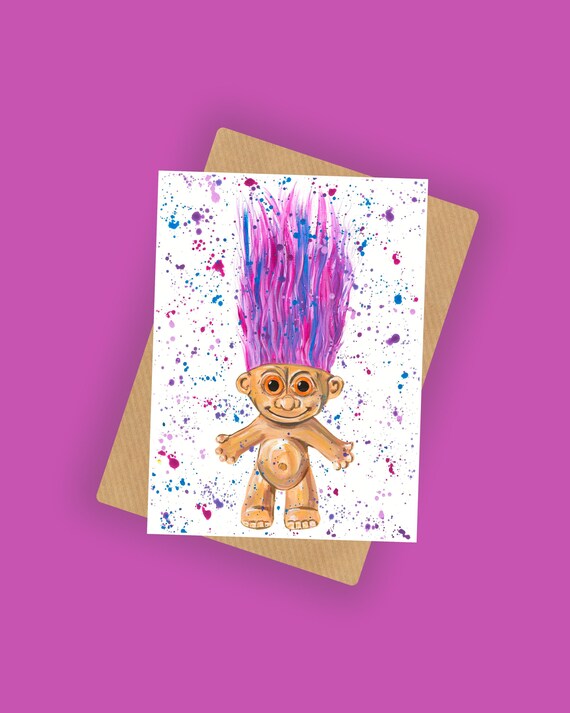 Troll Greetings Card