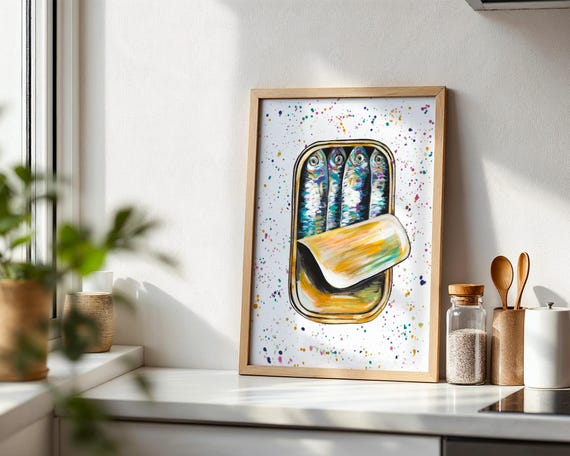 Tinned Sardines Art Print