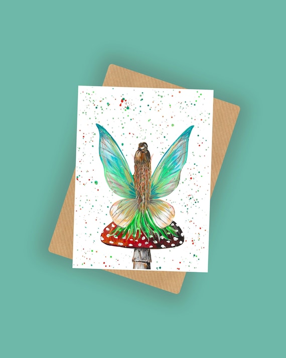 Mushroom Fairy Card