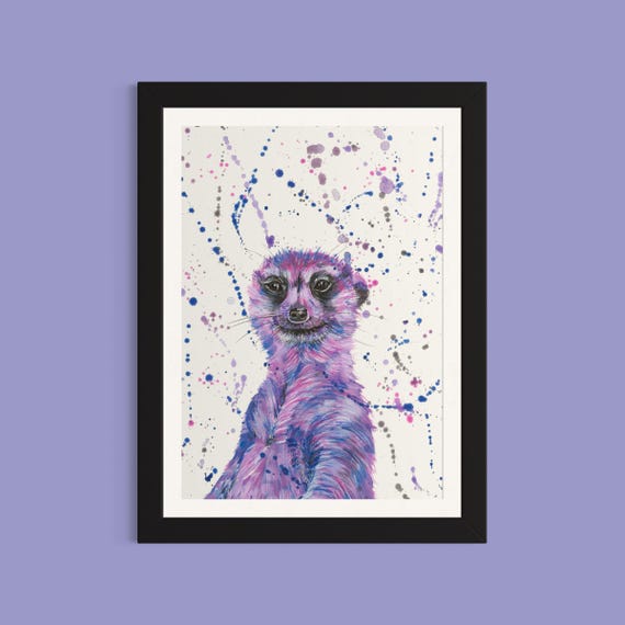 Meerkat Art Print ‘Maude’