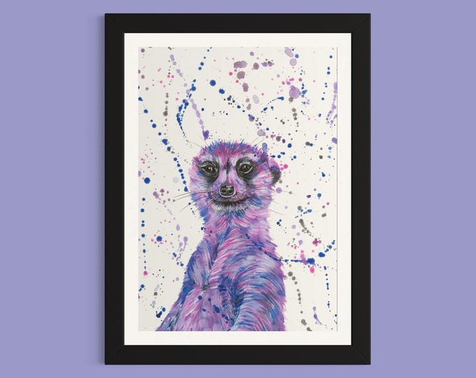 Meerkat Art Print ‘Maude’