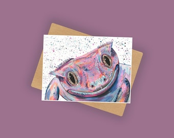 Crested Gecko ‘Mabel’ Greeting Card