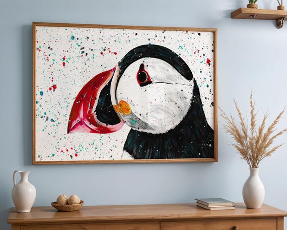 Puffin Art Print ‘Duke’