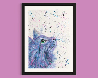 Cat Art Print ‘Delilah’