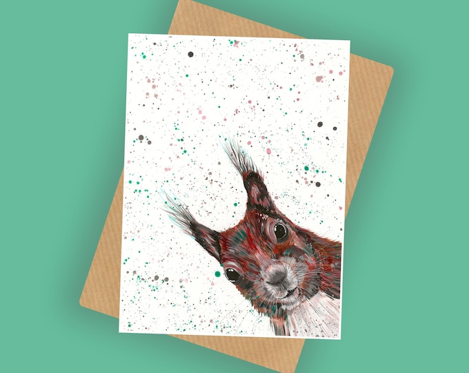 Squirrel Greetings Card