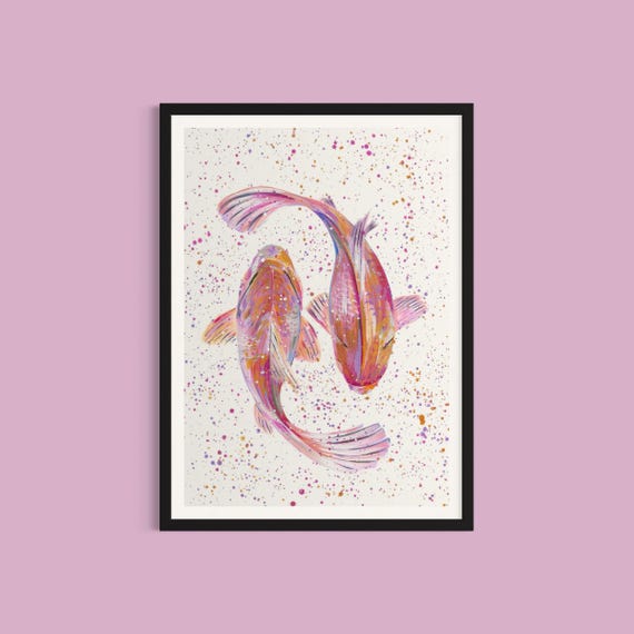 Koi Fish Art Print