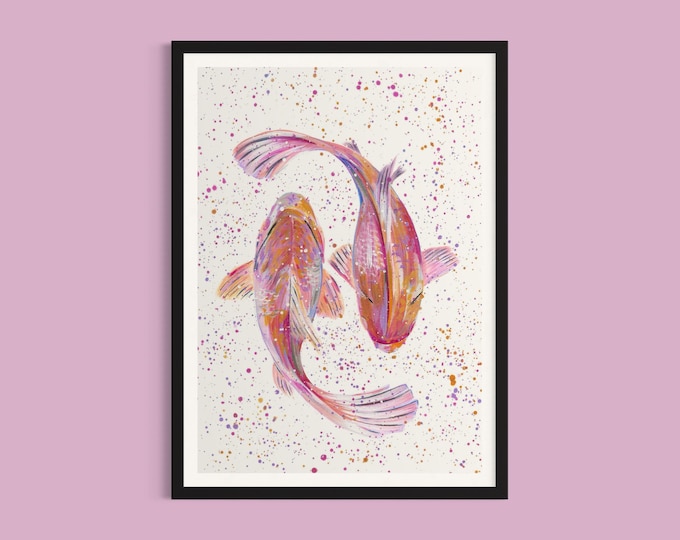 Koi Fish Art Print
