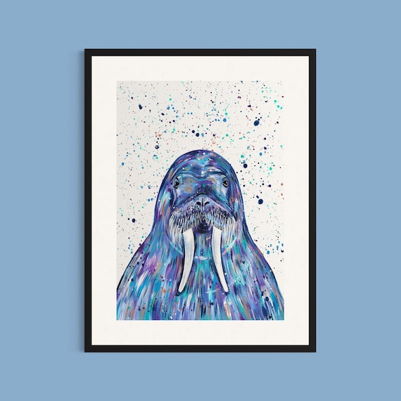 Walrus Art Print ‘Tim’
