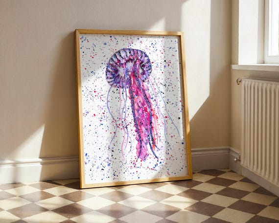 Jellyfish Art Print ‘Joanna’