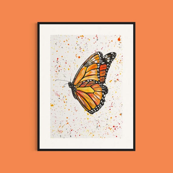 Monarch Butterfly Art Print ‘Monica’