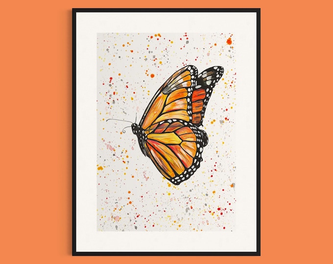 Monarch Butterfly Art Print ‘Monica’