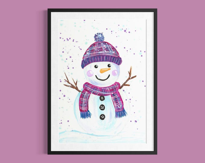 Snowman Art Print