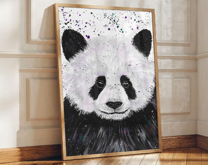 Panda Art Print ‘Henry’