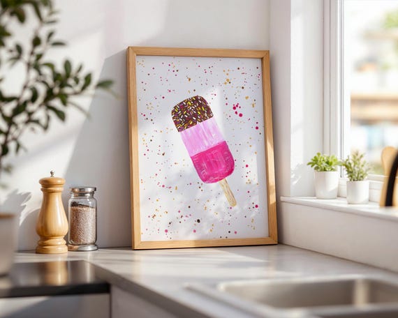 Ice Lolly Art Print
