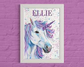 Custom Unicorn Art Print