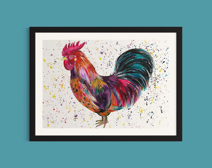 Cockerel Art Print ‘Spencer’