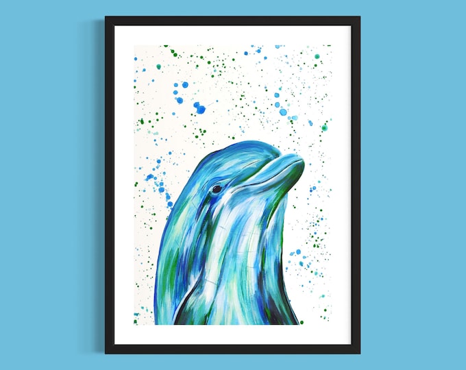 Dolphin Art Print ‘Dakota’
