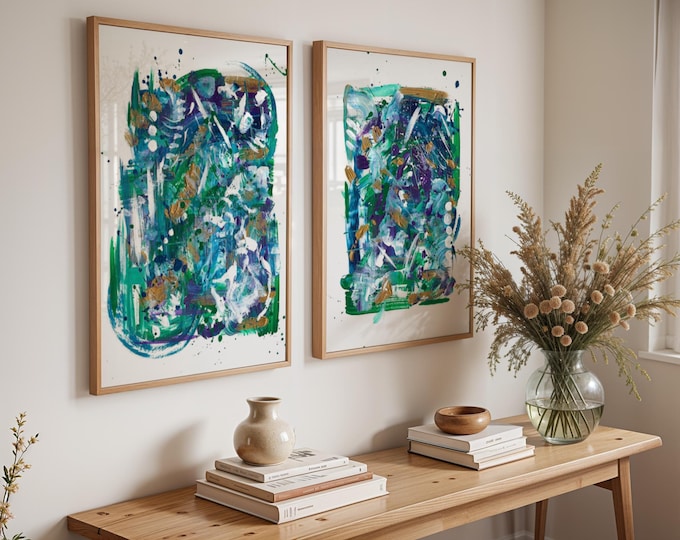 Modern Abstract Art Print Set