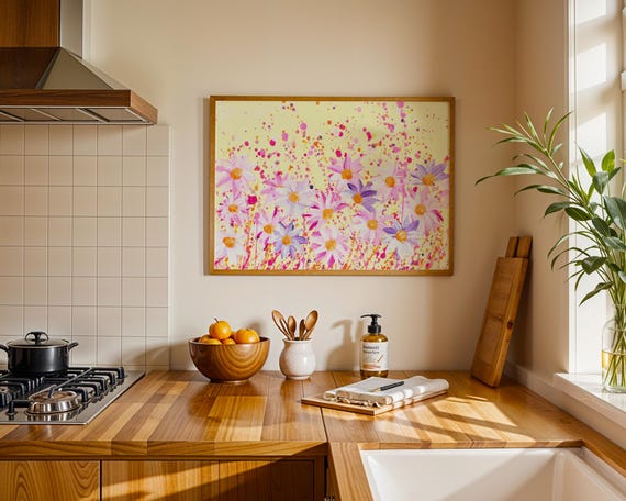 Wildflowers Art Print ‘Pastel Joy’